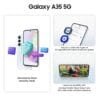 Samsung Galaxy A35 5G (Awesome Iceblue, 8GB RAM, 256GB Storage) | Premium Glass Back | 50 MP Main Camera (OIS) | Nightography | IP67 | Corning Gorilla Glass Victus+ | sAMOLED with Vision Booster - Image 4