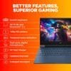 HP Victus Gaming, AMD Ryzen 5 5600H, NVIDIA RTX 3050, 16GB DDR4, 512GB SSD, 15.6-inch(39.6cm), 144Hz, 9MS, FHD Gaming Laptop, Backlit KB, 720p HD Camera (Win 11, Office 21, Blue, 2.29kg) fb0106AX - Image 4