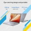 ASUS Vivobook 16 (2023), Intel Core i9-13900H 13th Gen, Thin & Light Laptop, 16" (40.64 cm) FHD+,(16GB/512GB SSD/Intel Iris Xe/Win 11/Office 2021/Backlit KB/Fingerprint/Silver/1.88 kg) X1605VA-MB946WS - Image 4