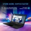 FUTOPIA ULTIMUS Pro, N4020c with 3-in-1 Sleeve Thin & Light (4GB RAM/128GB eMMC, 14.1-inch (35.8 cm) HD Display, Win 11 Home, Matt Black, 1.20 Kg) NU14U3CNC43BN-MB - Image 4